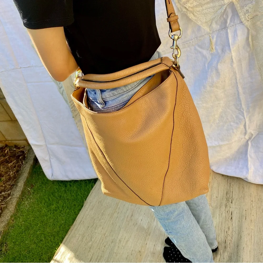 Rebecca Minkoff Pebble Leather Hobo Shoulder Crossbody Bag